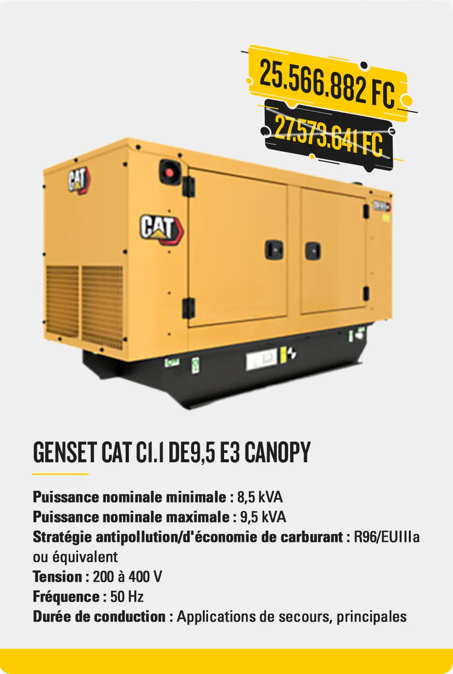 Genset CAT DE9.5