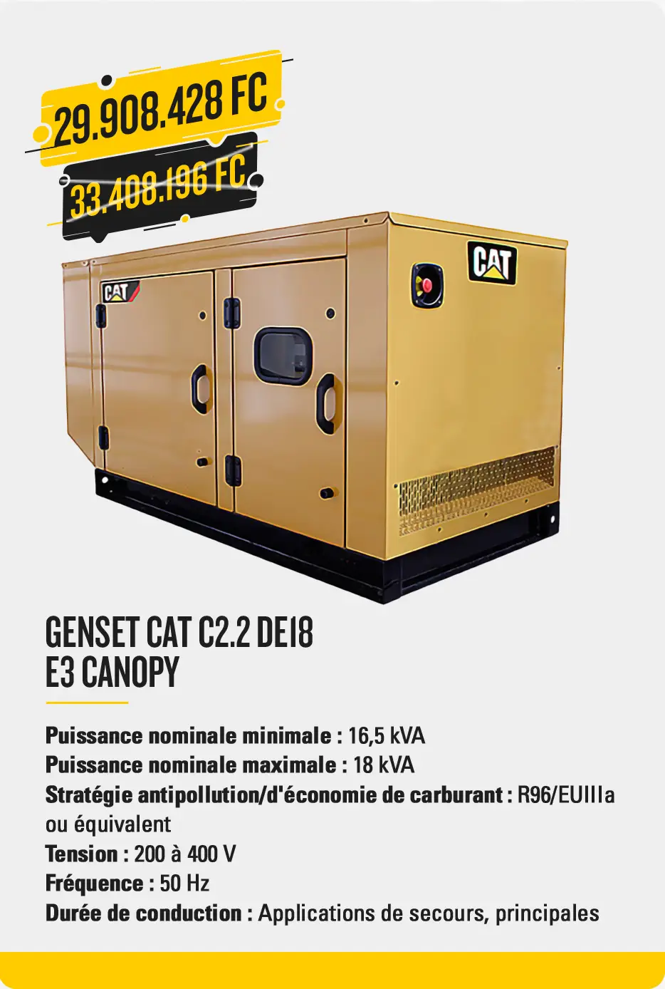 genset cat 13.5 kVA