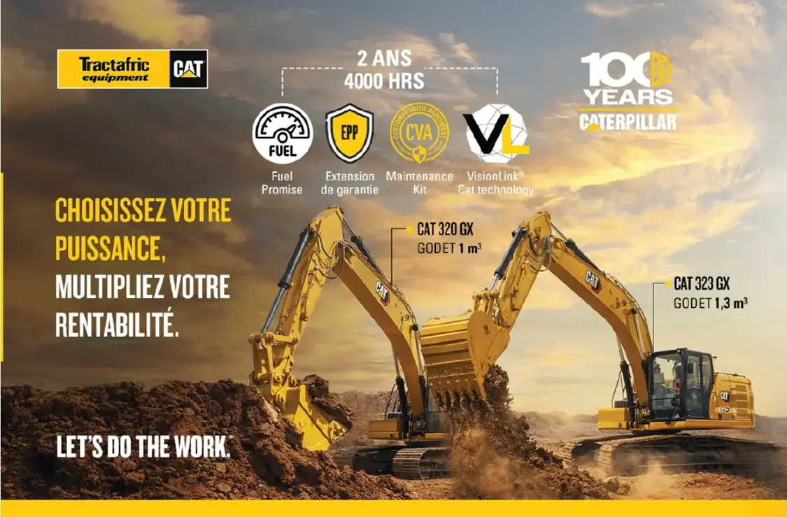 Pelles CAT 320 GX et 323 GX